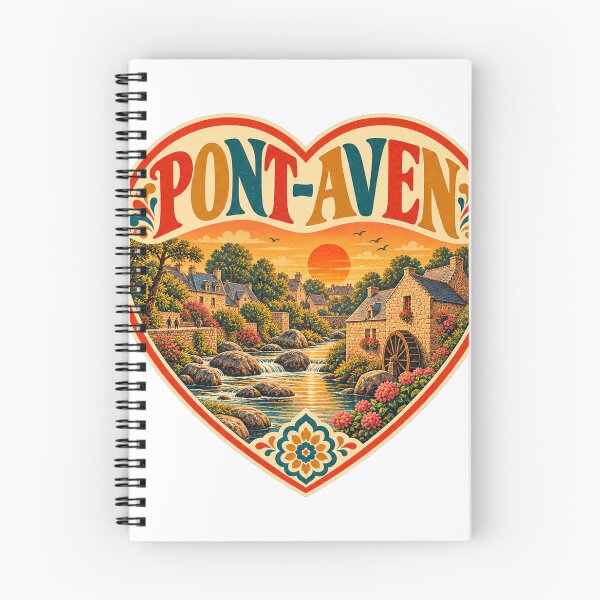Item preview, Pont Aven Souvenir Heart Design - Vintage France Travel Art designed and sold by VisualArtsOasis.