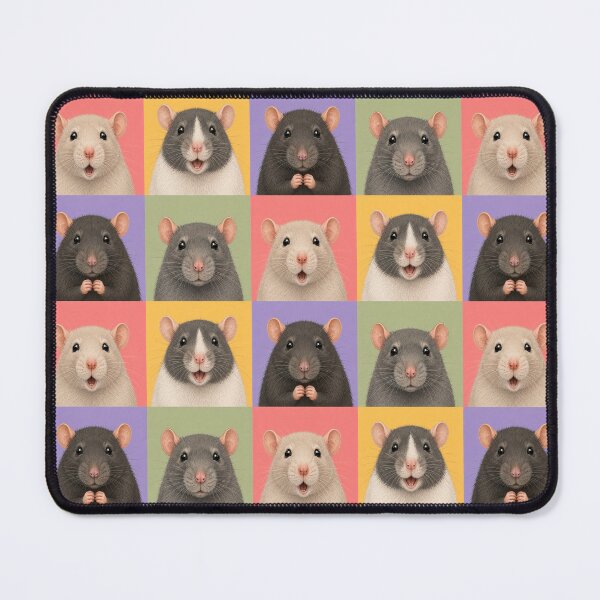 Item preview, Pet Rat Portraits 2x2 designed and sold by pixiedustpaint.