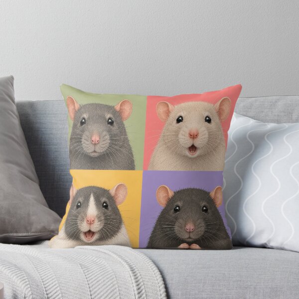 Item preview, Pet Rat Portraits 2x2 designed and sold by pixiedustpaint.