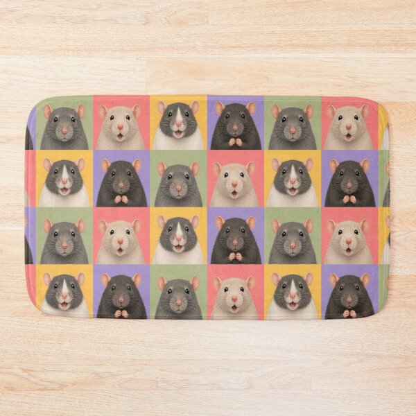 Item preview, Pet Rat Portraits 2x2 designed and sold by pixiedustpaint.