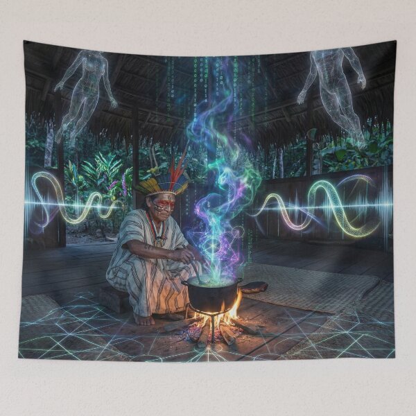 Item preview, Medicine Snake — Soul Healing · Unique Spiritual Art designed and sold by RoninGangStudio.