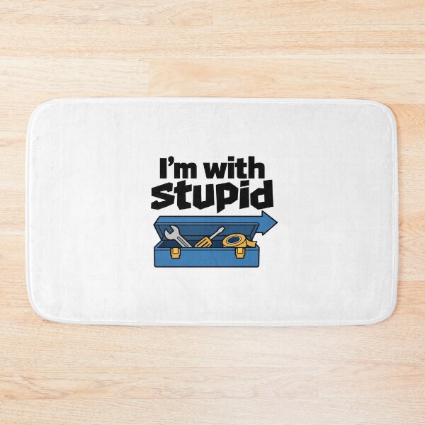 Item preview, I'm With Stupid – Funny Sarcastic Saying designed and sold by AMICO77.