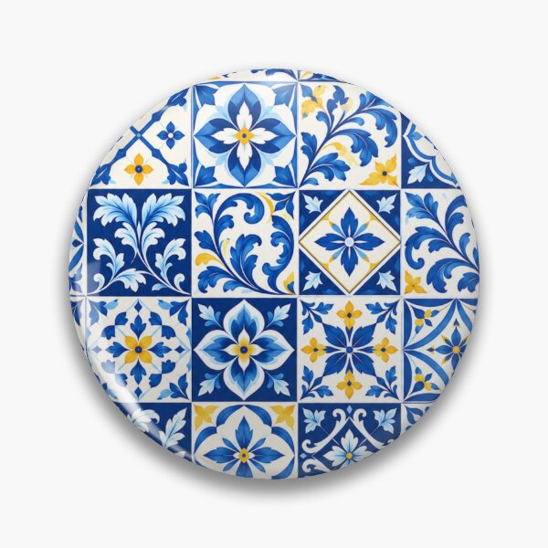 Item preview, Azulejo Patchwork – Blue & Yellow designed and sold by lbl-shop.