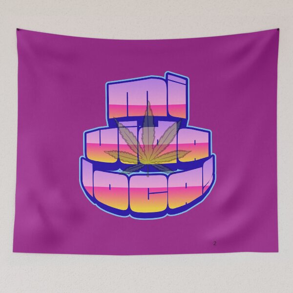 Item preview, Mi Vida Loca Cannabis Sunset Graphic Art designed and sold by obalartsMerch.