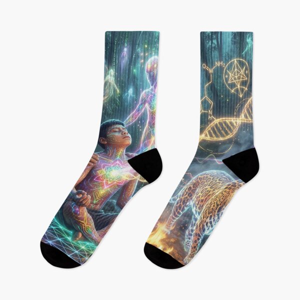 Item preview, Spirit of the Jaguar · Sacred Medicine and Spiritual Psychedelic Art designed and sold by RoninGangStudio.