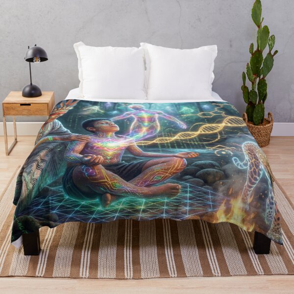 Item preview, Spirit of the Jaguar · Sacred Medicine and Spiritual Psychedelic Art designed and sold by RoninGangStudio.
