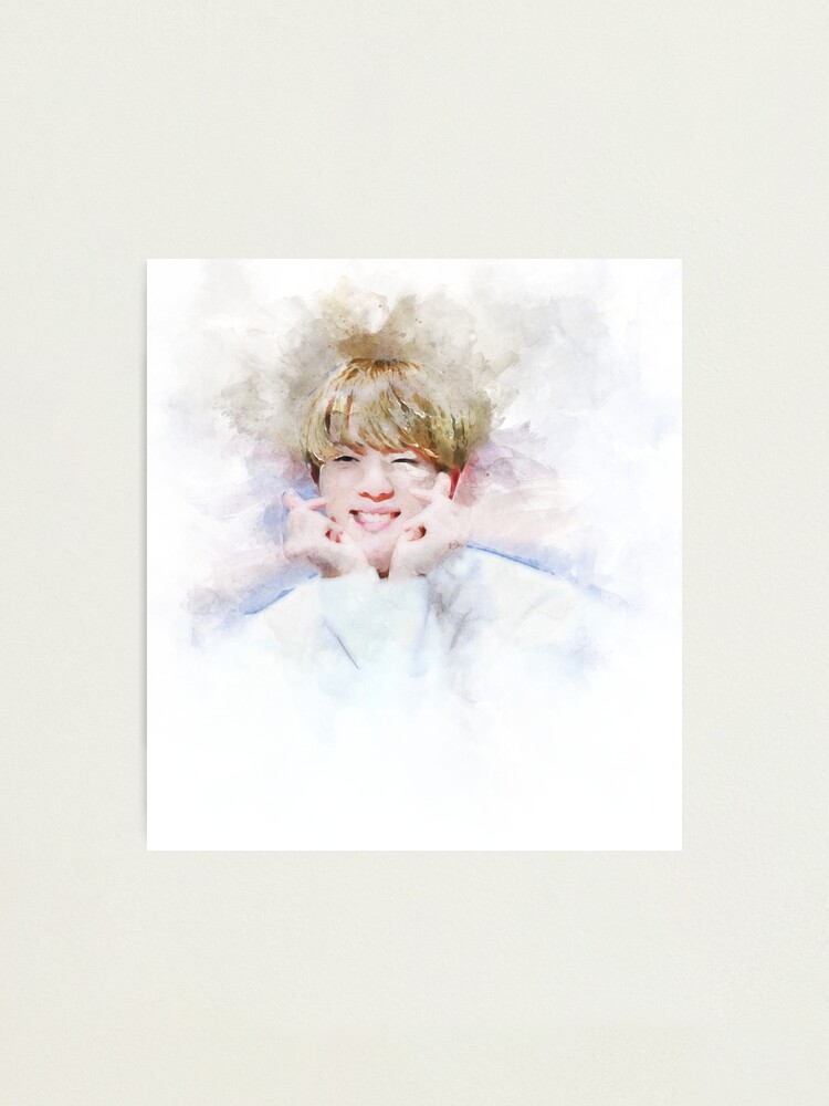 Watercolor print Jin BTS