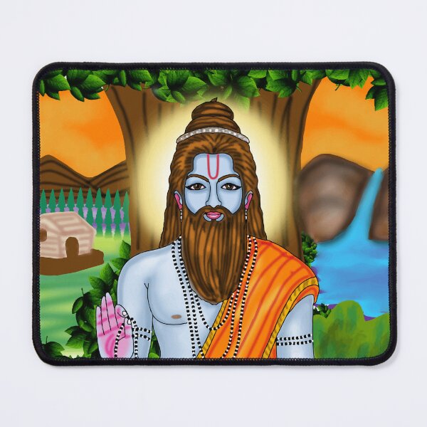 Item preview, Ved Vyasa Digital Drawing | Hindu Sage and Mahabharata Artwork designed and sold by Harshit_Digital_Arts.
