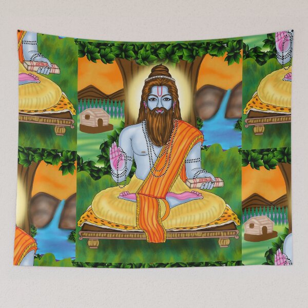 Item preview, Ved Vyasa Digital Drawing | Hindu Sage and Mahabharata Artwork designed and sold by Harshit_Digital_Arts.