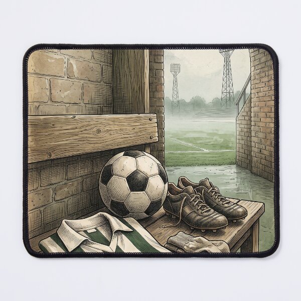 Item preview, Vintage 1970s Classic Football Kit - Retro Sports Heritage Notebook designed and sold by MissoStudio.