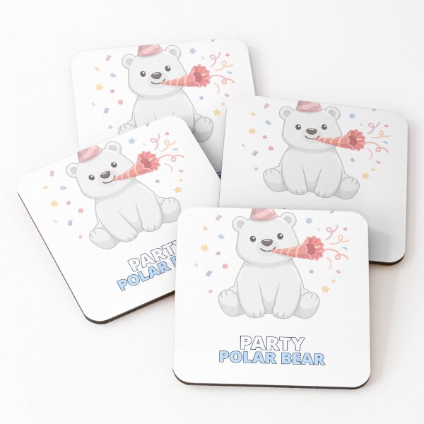 Item preview, Party Polar Bear New Year Celebration designed and sold by ThreeFlyingAces.