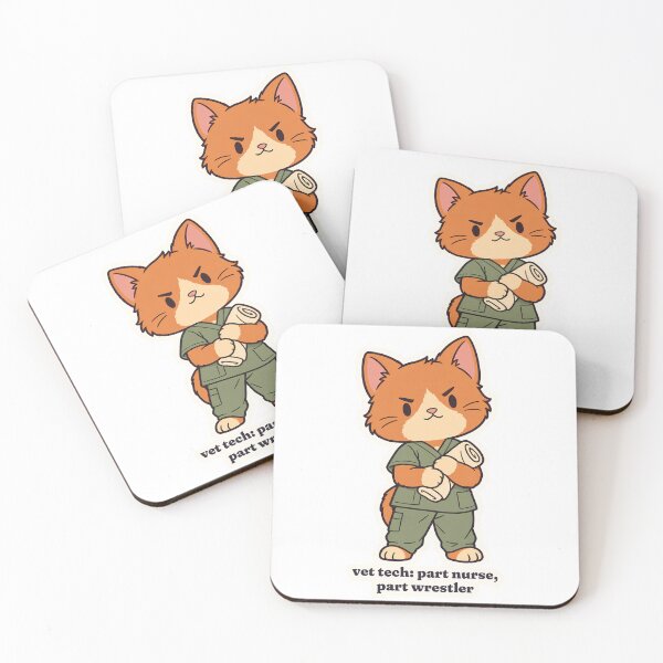 Item preview, Determined Orange Cat Vet Tech Part Nurse Wrestler designed and sold by OuqCreations.
