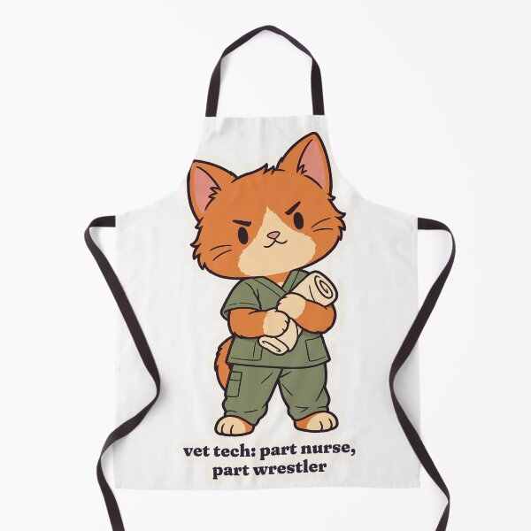 Item preview, Determined Orange Cat Vet Tech Part Nurse Wrestler designed and sold by OuqCreations.
