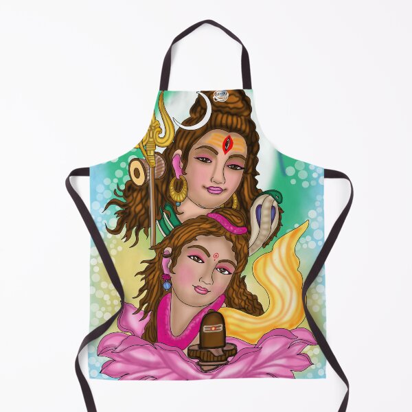 Item preview, Shiva Parvati Digital Drawing | Divine Hindu Couple Artwork designed and sold by Harshit_Digital_Arts.