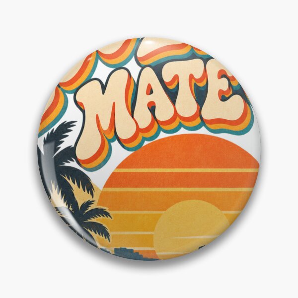 Item preview, Too Easy Mate – Australian Surf Slang Retro Sunset Design designed and sold by LavIsInTheAir.
