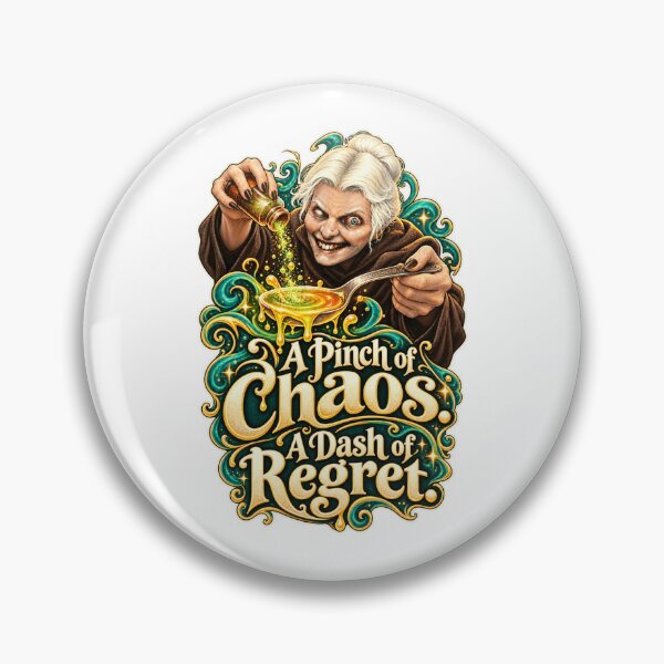 Item preview, Witch Brewing a Potion — A Pinch of Chaos, A Dash  designed and sold by Mystik-Media.