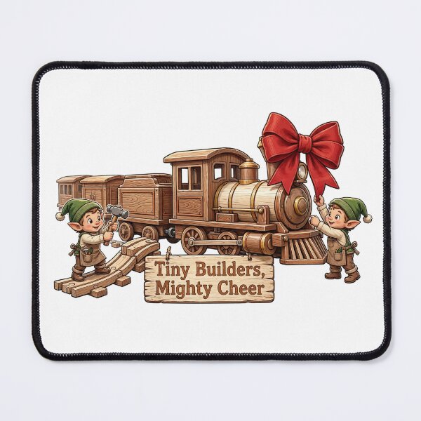 Item preview, Tiny Builders Mighty Cheer Christmas Toy Train Elves designed and sold by RAX Mirth Studio.