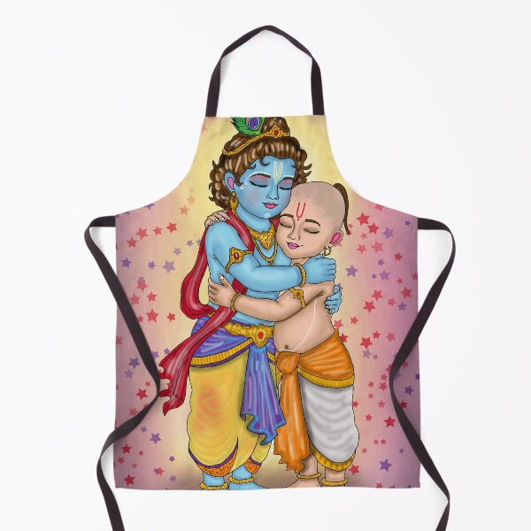 Item preview, Krishna Sudama Digital Drawing | Hindu Friendship and Devotional Art designed and sold by Harshit_Digital_Arts.