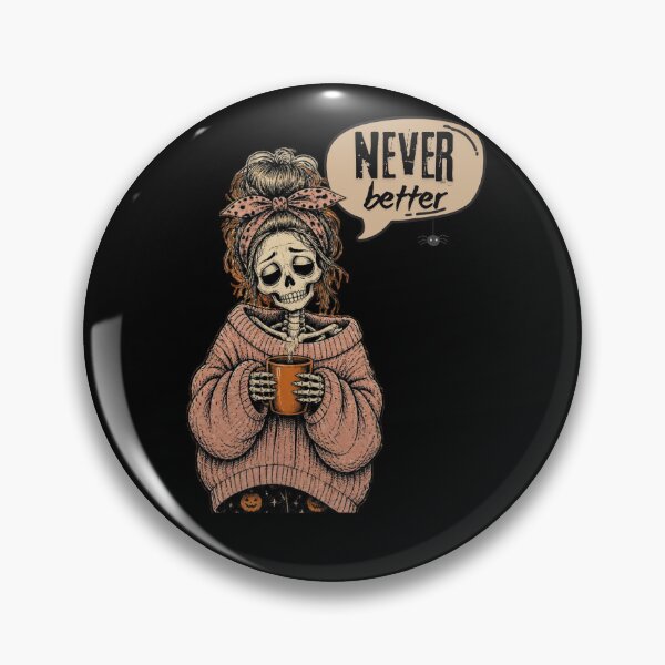 Artikelvorschau, Nie besser: Messy Bun Skelett Halloween entworfen und verkauft von tellia-kallisto.