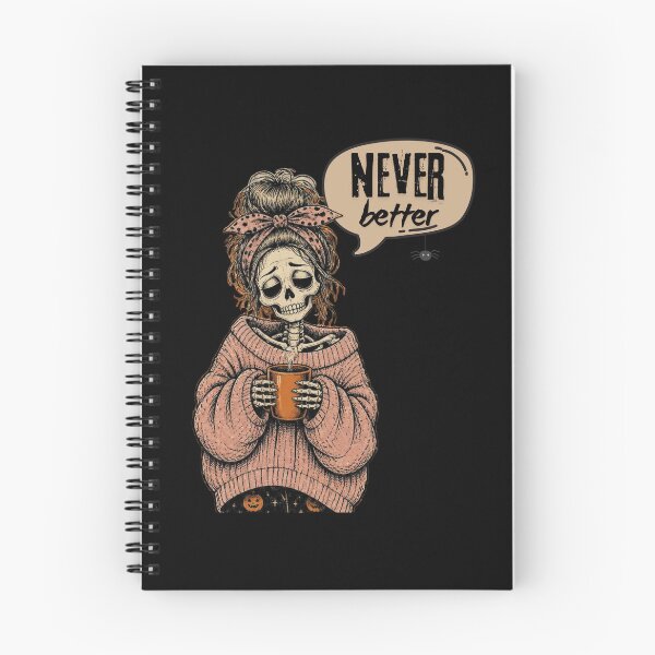 Item preview, Never Better Messy Bun Skeleton Halloween designed and sold by tellia-kallisto.
