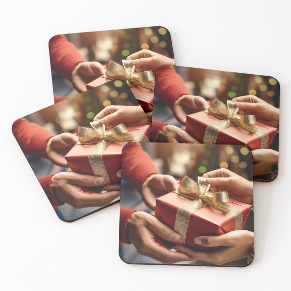 Item preview, Someone gives a wrapped gift to another person designed and sold by homydesign.