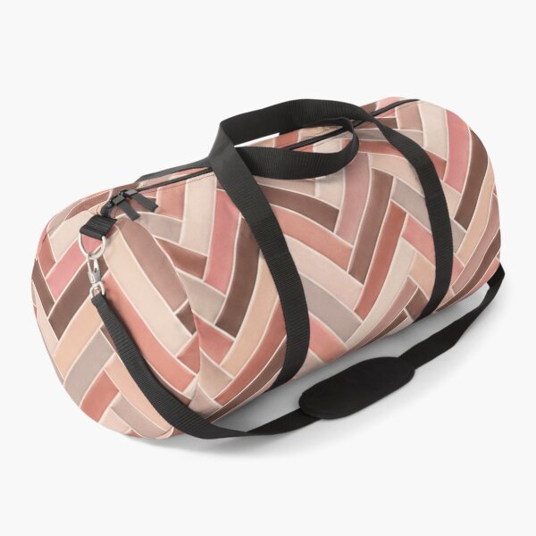 Item preview, Rosewood Herringbone – Elegant Blush Pink and Brown Geometric Pattern designed and sold by HO•Designs.