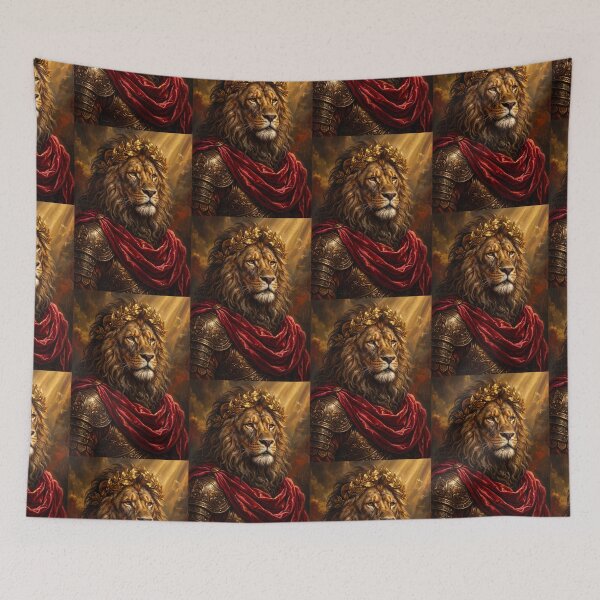 Item preview, Baroque Royal Crowned Lion - Regal Vintage Fine Art designed and sold by Pollock.