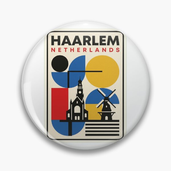 Item preview, Retro Haarlem Bauhaus Geometric Skyline designed and sold by k3rstman1.