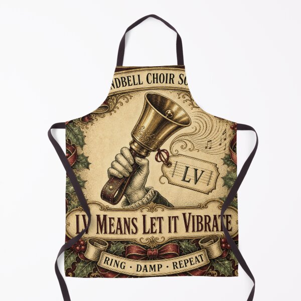 Item preview, LV Means Let It Vibrate Handbell Choir Christmas Emblem designed and sold by BoosterShop.