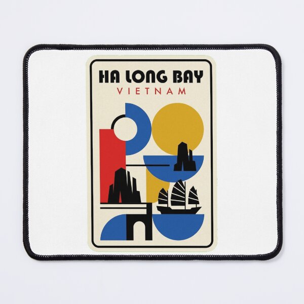 Item preview, Retro Ha Long Bay Bauhaus Geometric Skyline designed and sold by k3rstman1.