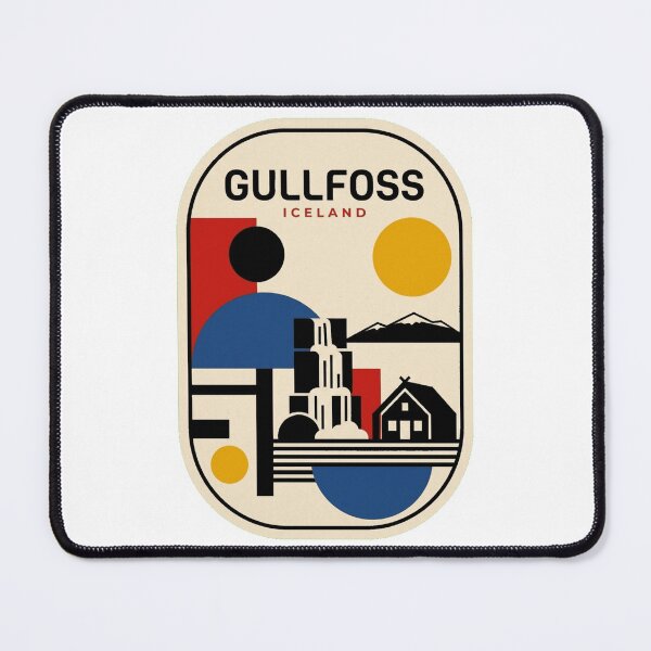 Item preview, Retro Gullfoss Bauhaus Geometric Skyline designed and sold by k3rstman1.