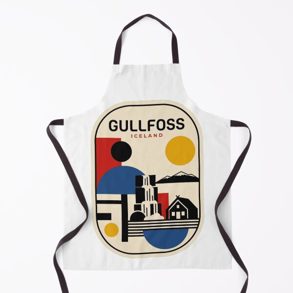 Item preview, Retro Gullfoss Bauhaus Geometric Skyline designed and sold by k3rstman1.