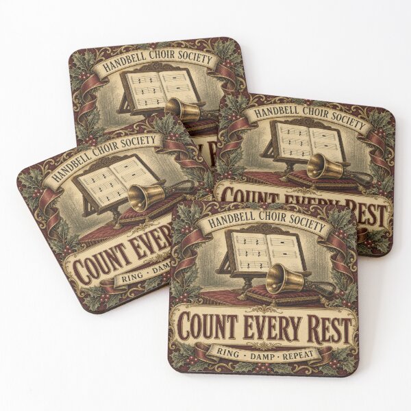Item preview, Count Every Rest Handbell Music Score Victorian Emblem designed and sold by BoosterShop.