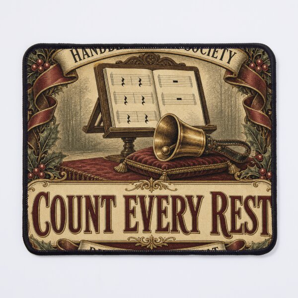 Item preview, Count Every Rest Handbell Music Score Victorian Emblem designed and sold by BoosterShop.