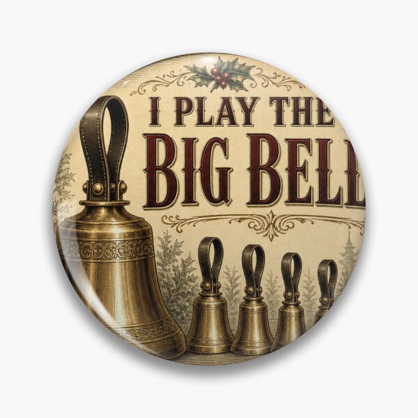 Artikelvorschau, I Play The Big Bells Bass Handglocke Spieler Weihnachten entworfen und verkauft von BoosterShop.