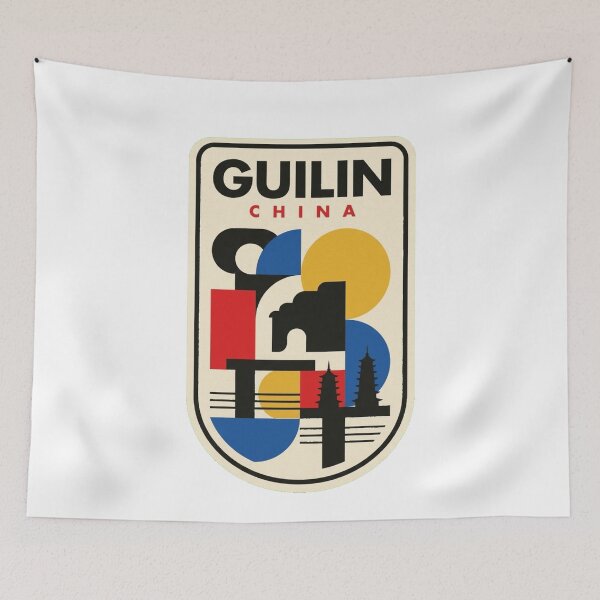 Item preview, Retro Guilin Bauhaus Geometric Skyline designed and sold by k3rstman1.