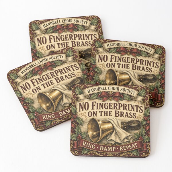 Item preview, No Fingerprints On The Brass Handbell Polishing Christmas Emblem designed and sold by BoosterShop.