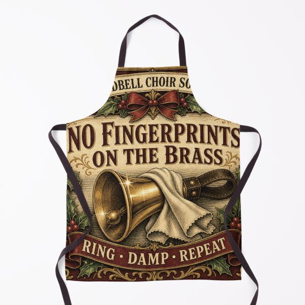 Item preview, No Fingerprints On The Brass Handbell Polishing Christmas Emblem designed and sold by BoosterShop.
