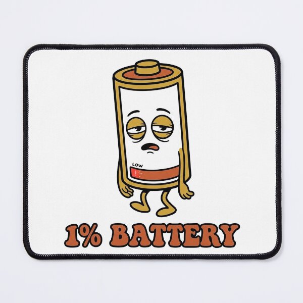 Item preview, Social Battery Drained 1% designed and sold by jrzvibe.