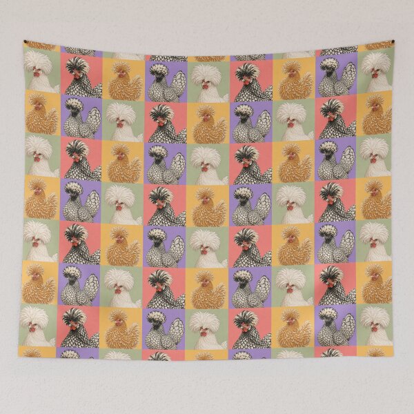 Item preview, Fancy Backyard Chicken Portraits designed and sold by pixiedustpaint.