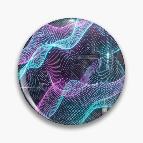 Item preview, Cyberpunk Holographic Laser Grid - Futuristic Digital Wall Art designed and sold by Pollock.