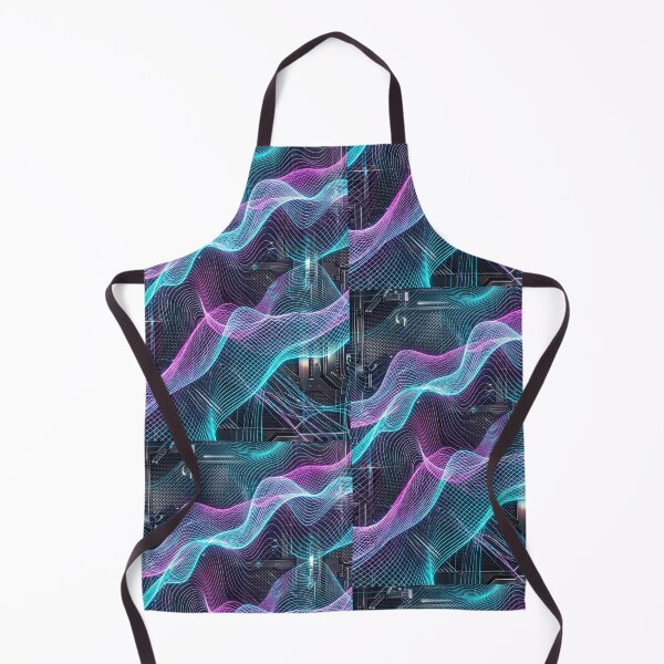 Item preview, Cyberpunk Holographic Laser Grid - Futuristic Digital Wall Art designed and sold by Pollock.