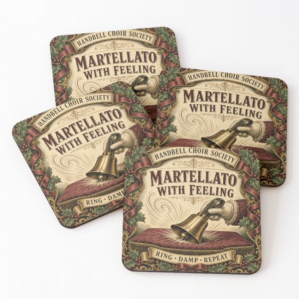 Item preview, Martellato With Feeling Funny Handbell Technique Christmas Badge designed and sold by BoosterShop.