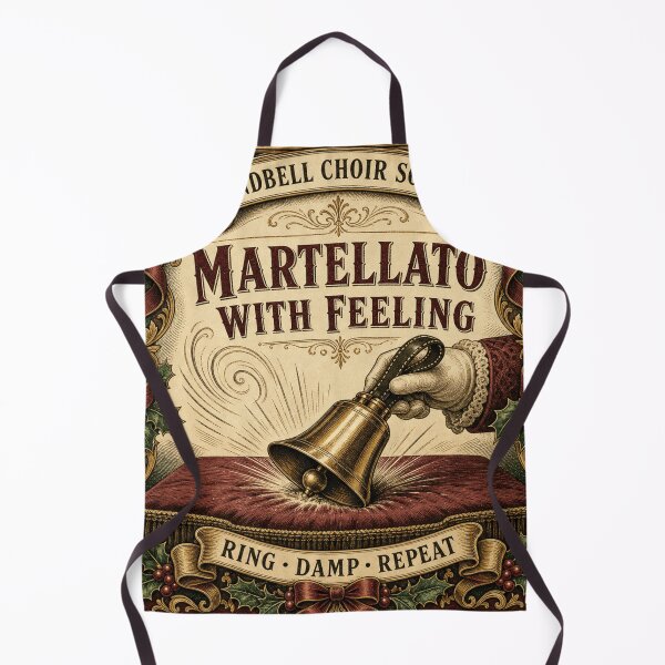 Item preview, Martellato With Feeling Funny Handbell Technique Christmas Badge designed and sold by BoosterShop.