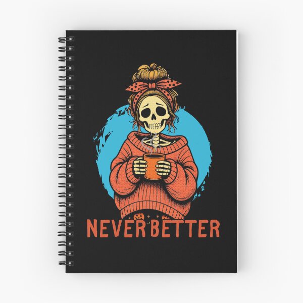 Item preview, Never Better Messy Bun Skeleton Halloween designed and sold by tellia-kallisto.