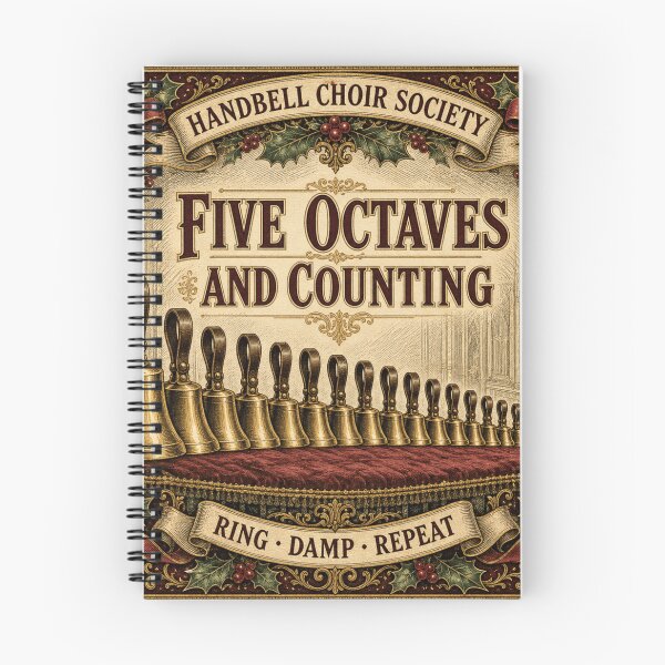 Item preview, Five Octaves And Counting Handbells Set Victorian Christmas Emblem designed and sold by BoosterShop.