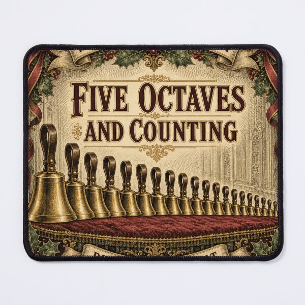 Item preview, Five Octaves And Counting Handbells Set Victorian Christmas Emblem designed and sold by BoosterShop.