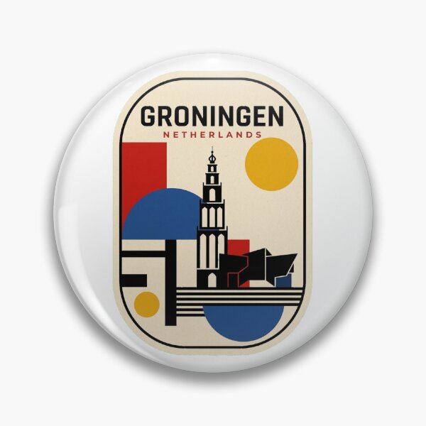 Item preview, Retro Groningen Bauhaus Geometric Skyline designed and sold by k3rstman1.