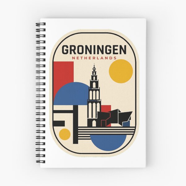 Item preview, Retro Groningen Bauhaus Geometric Skyline designed and sold by k3rstman1.