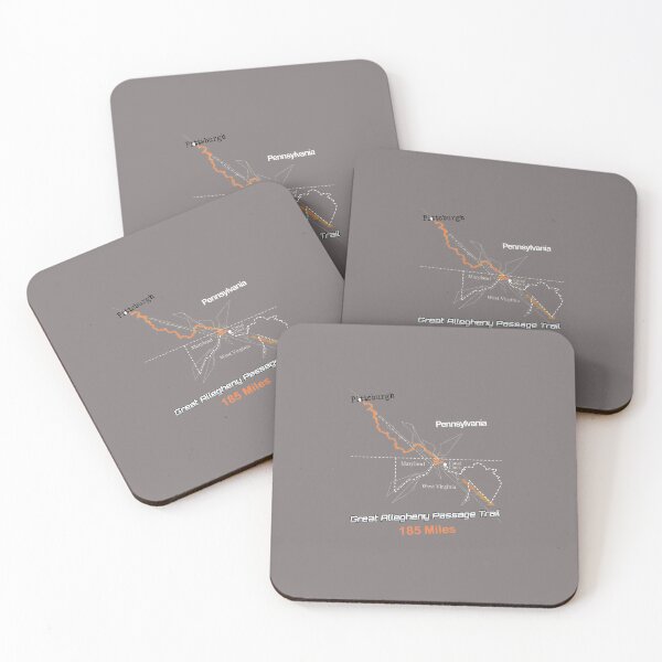 Item preview, Great Allegheny Passage Trail 185 Miles Map-53 designed and sold by MichaelStol.